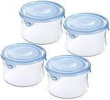 iwaki NEWパックレンジ 丸型 490ml×4点セット アクアブルー KBT7401HBL iwaki NEWパックレンジ 丸型 490ml×4点セット アクアブルー KBT7401HBL